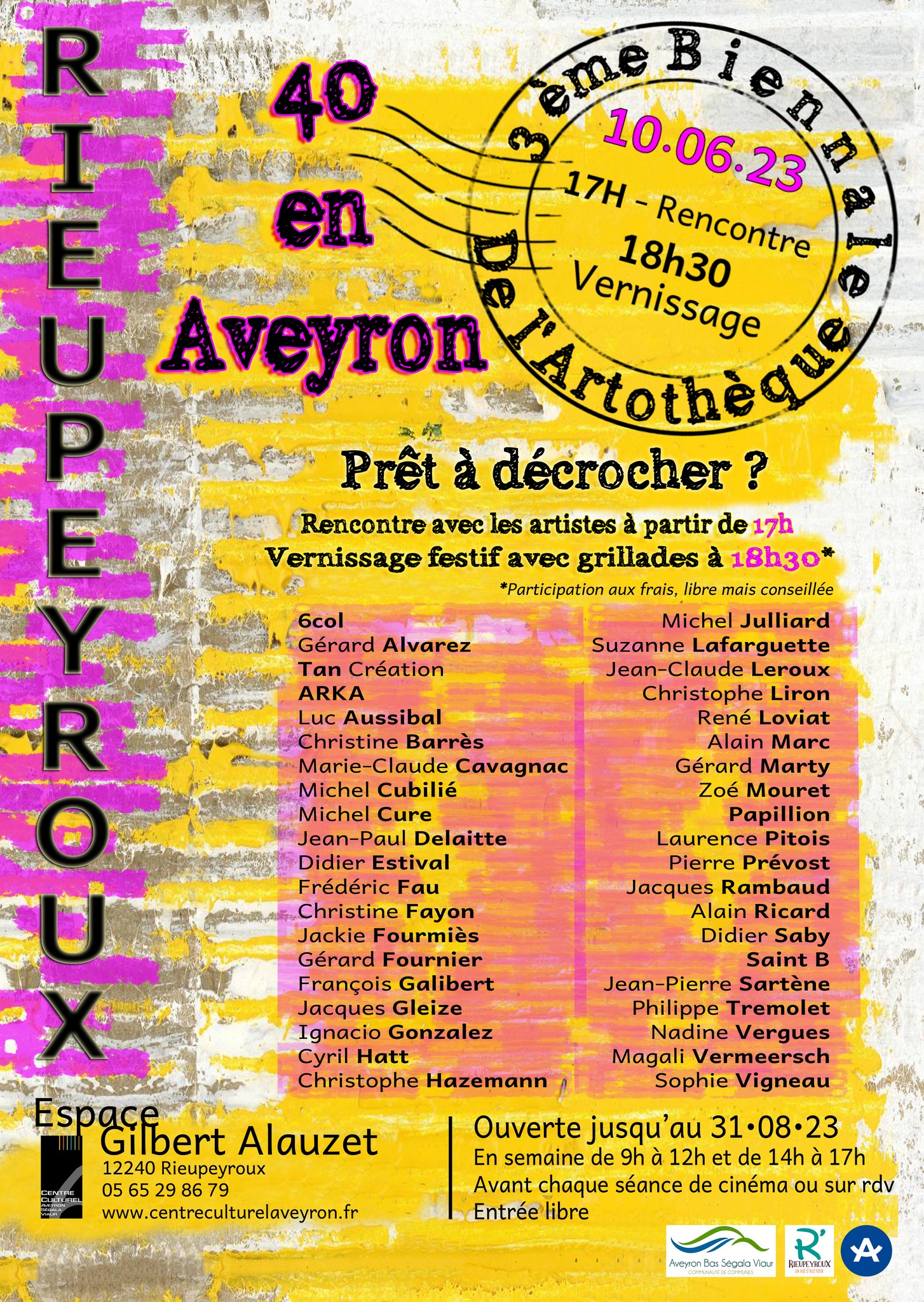 rencontre artistiques en Occitanie, biennale arththèque Aveyron